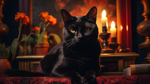 bombay cat in a cozy room