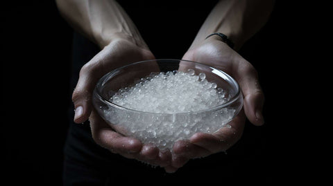 stuffing filling glass beads