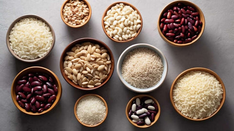 stuffing filling material grains beans rice