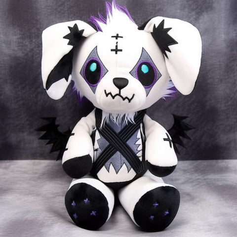 Chien Ninja Blanc, animal en peluche cool