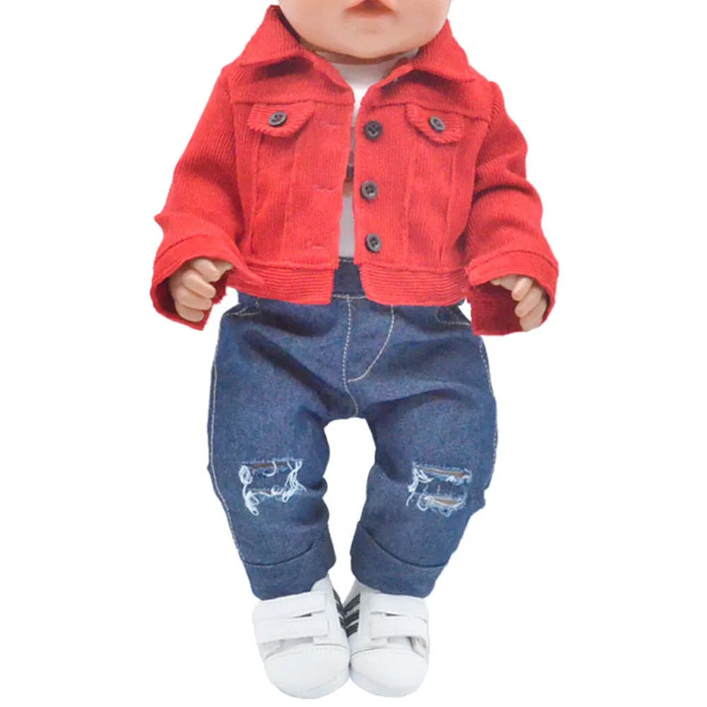 New Styles Doll Clothes and Jackets for 43cm New Born and American Dolls