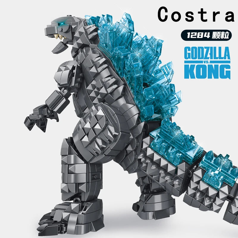 Creative Monster Godzilla Building Blocks with Mechanical Features