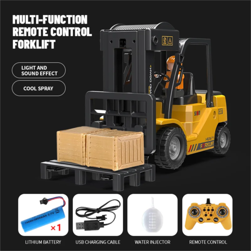 Remote Control Rc Truck Forklift and Crane Combination 1:24 Scale Alloy 2.4G 11 Channel