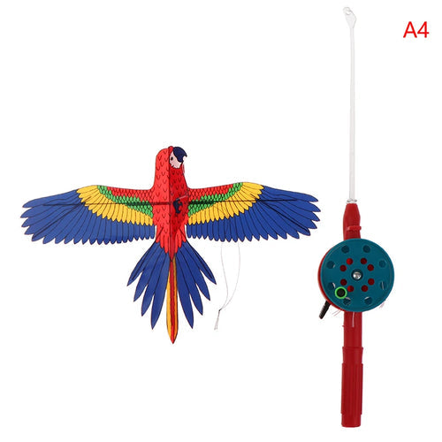 Mini Plastic  Eagle Kite with 40cm Fishing Rod