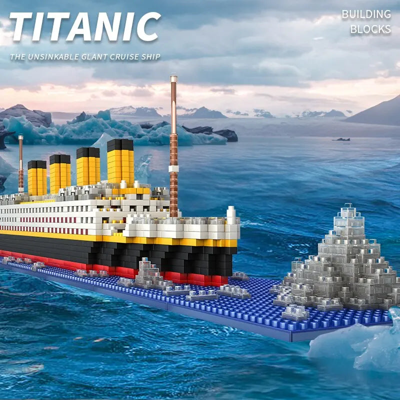 Titanic 1860-Piece Micro Mini Building Blocks Set