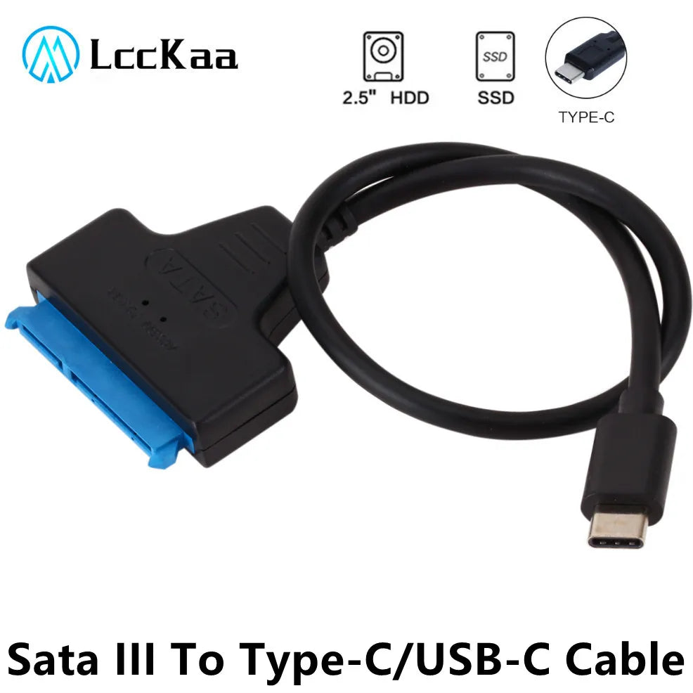 SATA 3 to Type-C Adapter Cable for 2.5-Inch HDD and SSD - USB 3.1 Interface