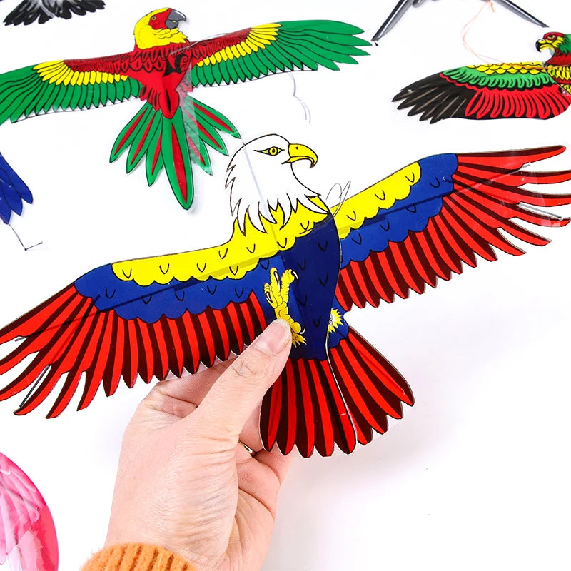 Mini Plastic  Eagle Kite with 40cm Fishing Rod