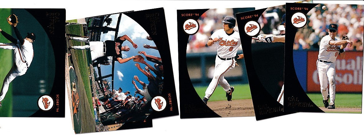 Cal Ripken Baltimore Orioles near complete 1994 Score Gold commemorative card set