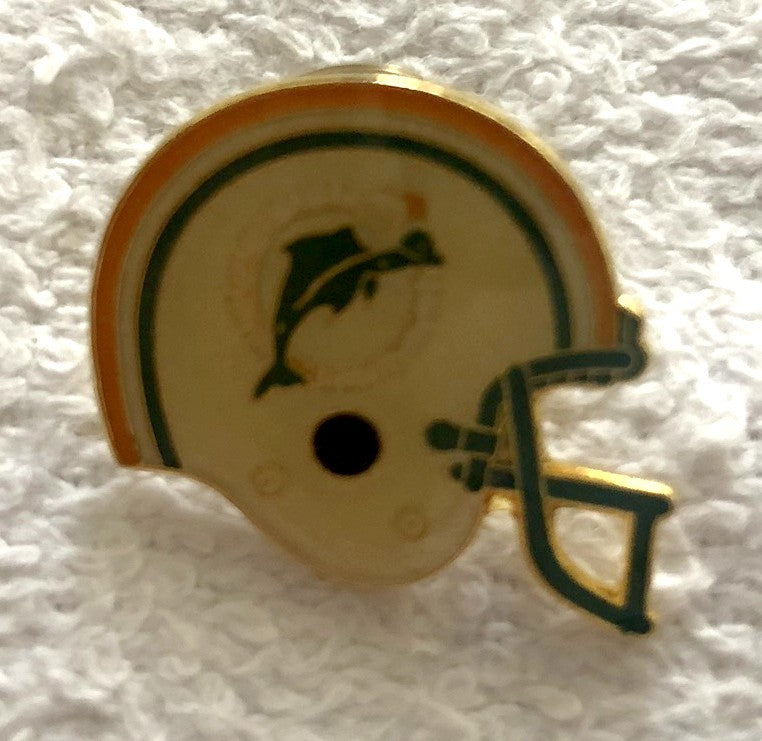 Miami Dolphins helmet vintage lapel pin