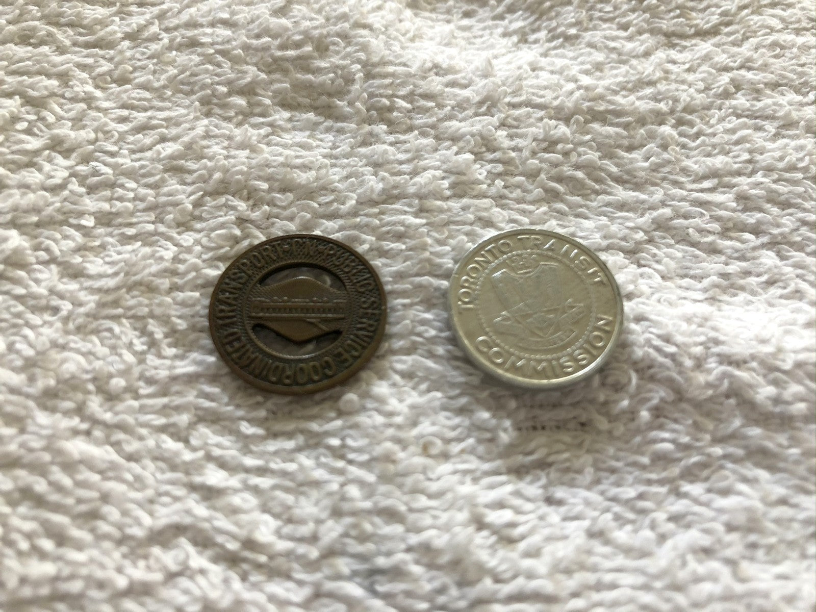 New Jersey and Toronto vintage transit tokens