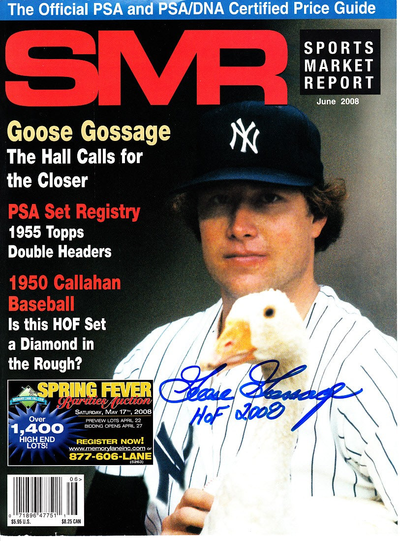 Goose Gossage autographed New York Yankees magazine cover