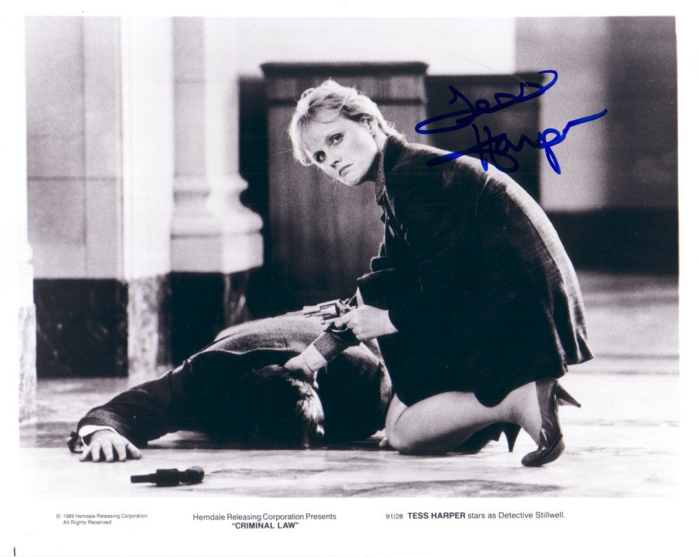 Tess Harper autographed Criminal Law 8x10 movie publicity photo