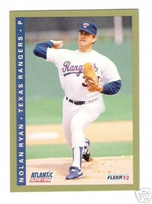 Nolan Ryan Texas Rangers 1993 Fleer Atlantic card #20