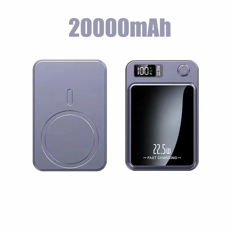20000mAh Magnetic Qi Wireless PowerBank - 22.5W Fast Charge