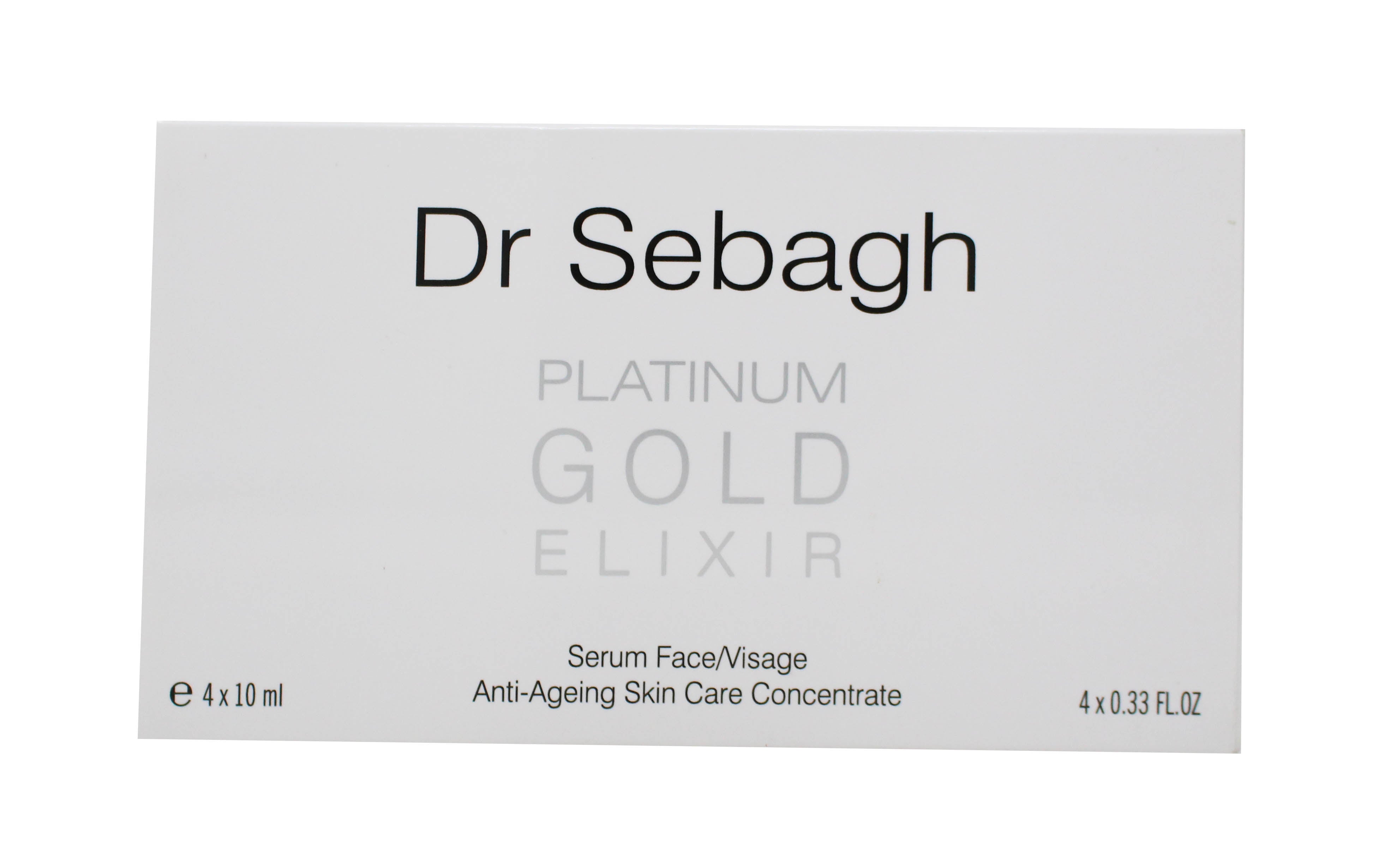 Dr Sebagh Platinum Gold Elixir 4 X 0.33 Ounce