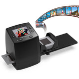 135 Film Negative Scanner High Resolution Slide Viewer,Convert 35mm Film &Slide To Digital JPEG Save Into SD Card, With Slide Mounts Feeder