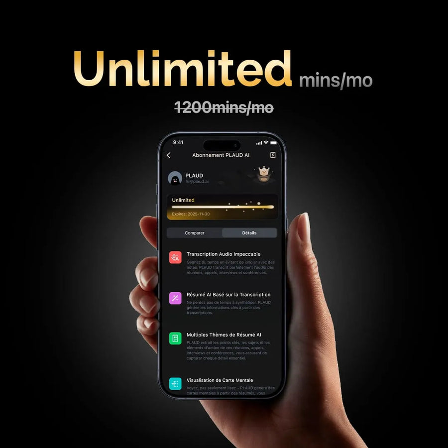 Plaud AI Annual Unlimited Plan