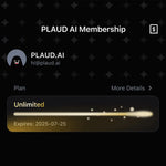 PLAUD AI Annual Unlimited Plan | 2 Pack