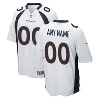 Denver Broncos Team Custom Game Unisex Jersey - White