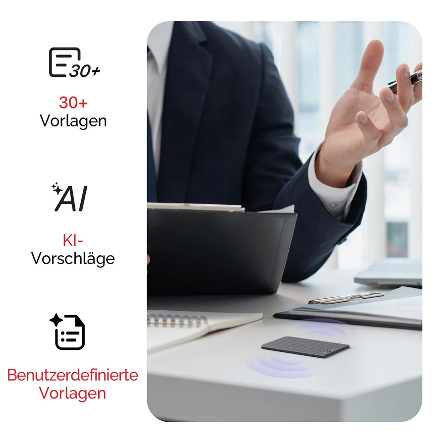 PLAUD NOTE - Professionelles KI-Notizgerät
