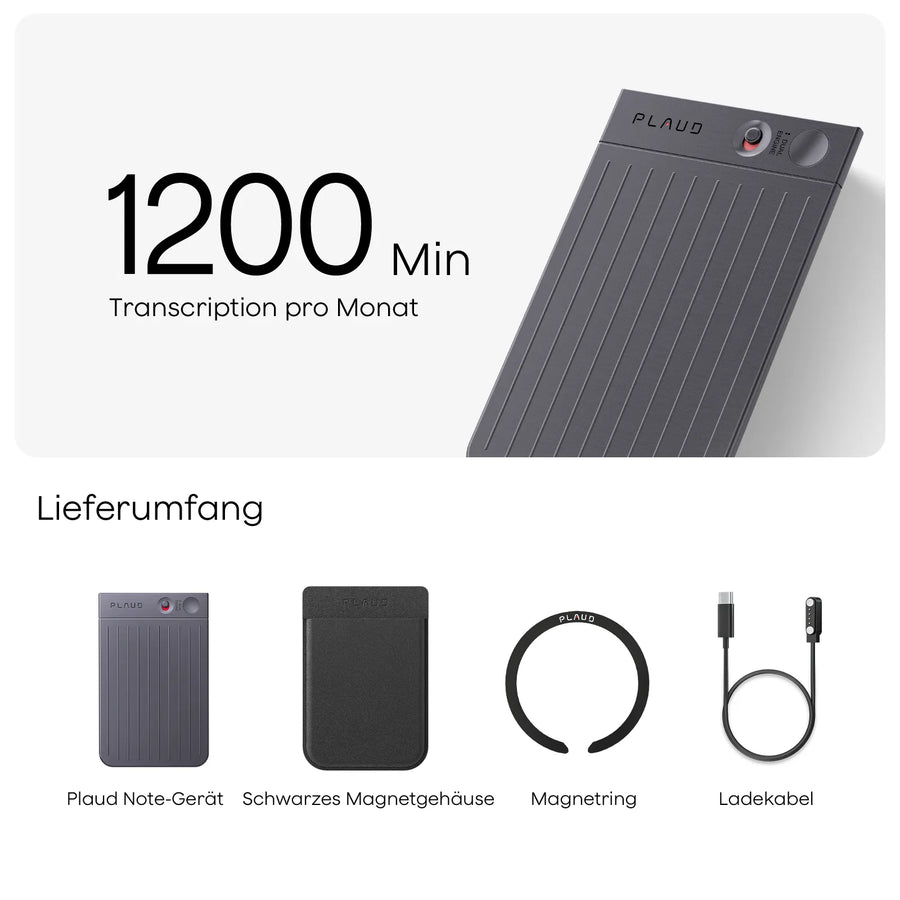 Plaud Note & KI Pro-Jahresabo
