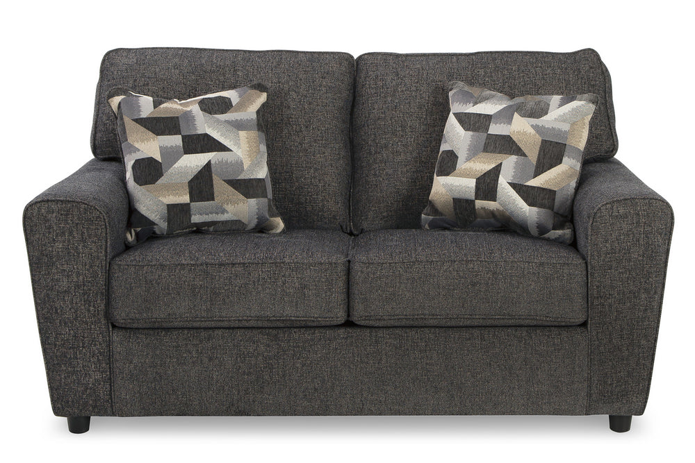 Signature Design Cascilla Slate Chenille Loveseat