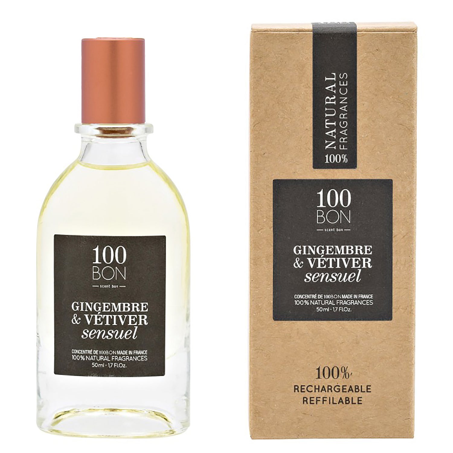 Gingembre & Vetiver Sensual 100% Natural Concentrate Fragrance Spray