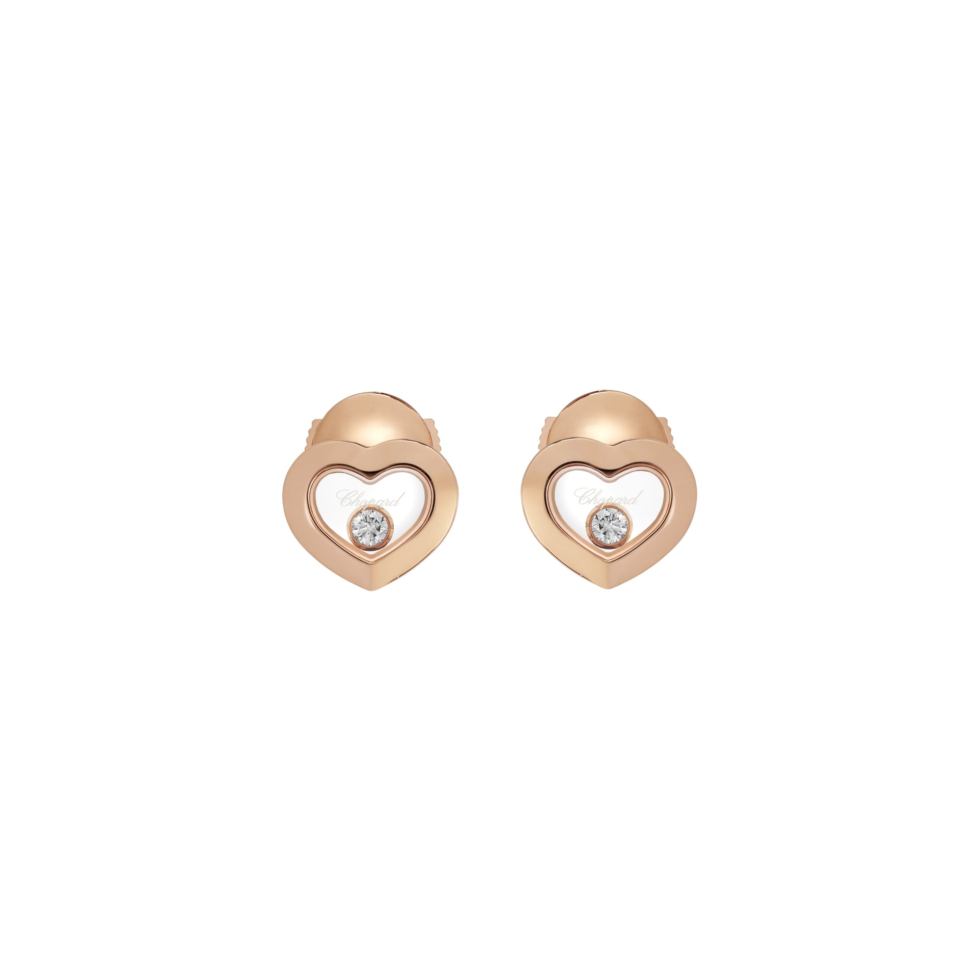 HAPPY DIAMONDS ICONS EARRINGS, ETHICAL ROSE GOLD, DIAMONDS 83A054-5001