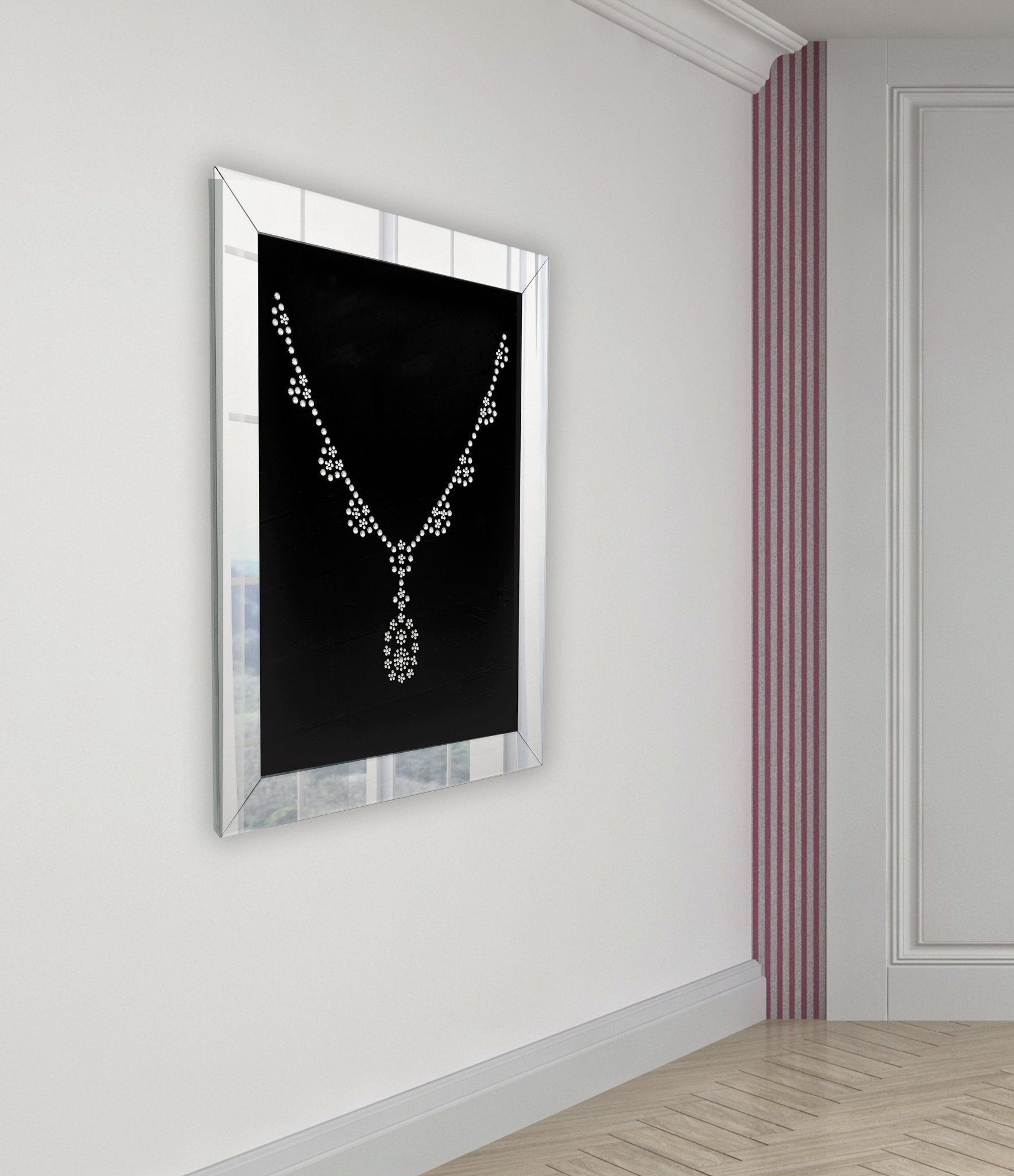 AFD Home Crystal Shadow Mirror Necklace
