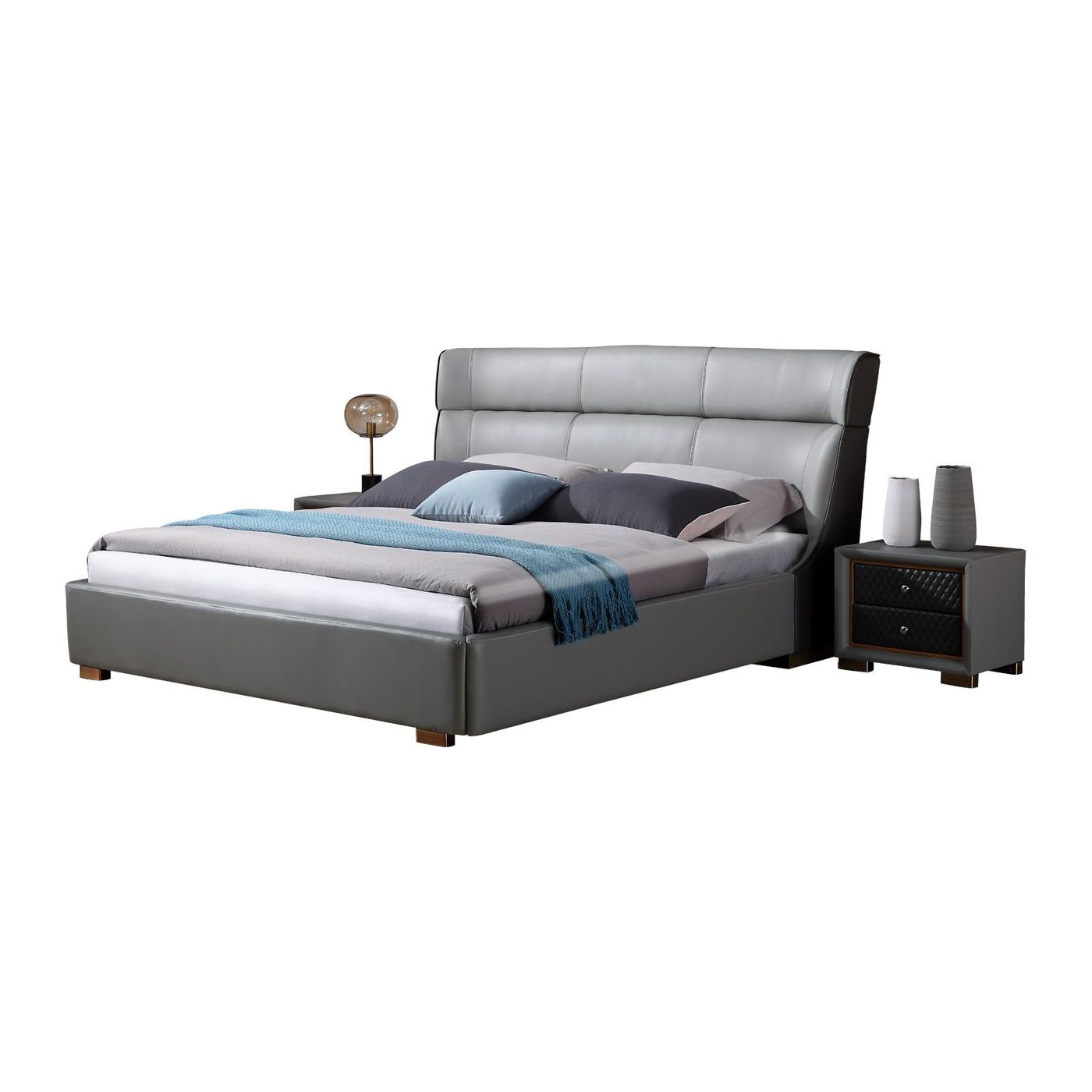 Fina Leather Bed