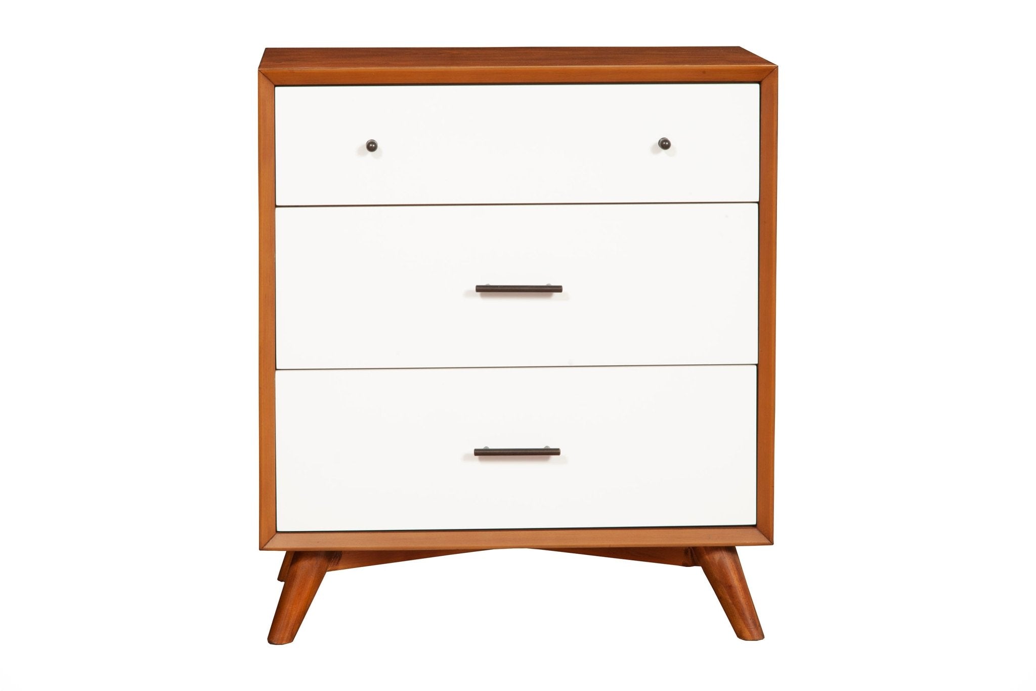 Alpine Furniture Flynn 3 Drawer Accent Chest in Two-Tone