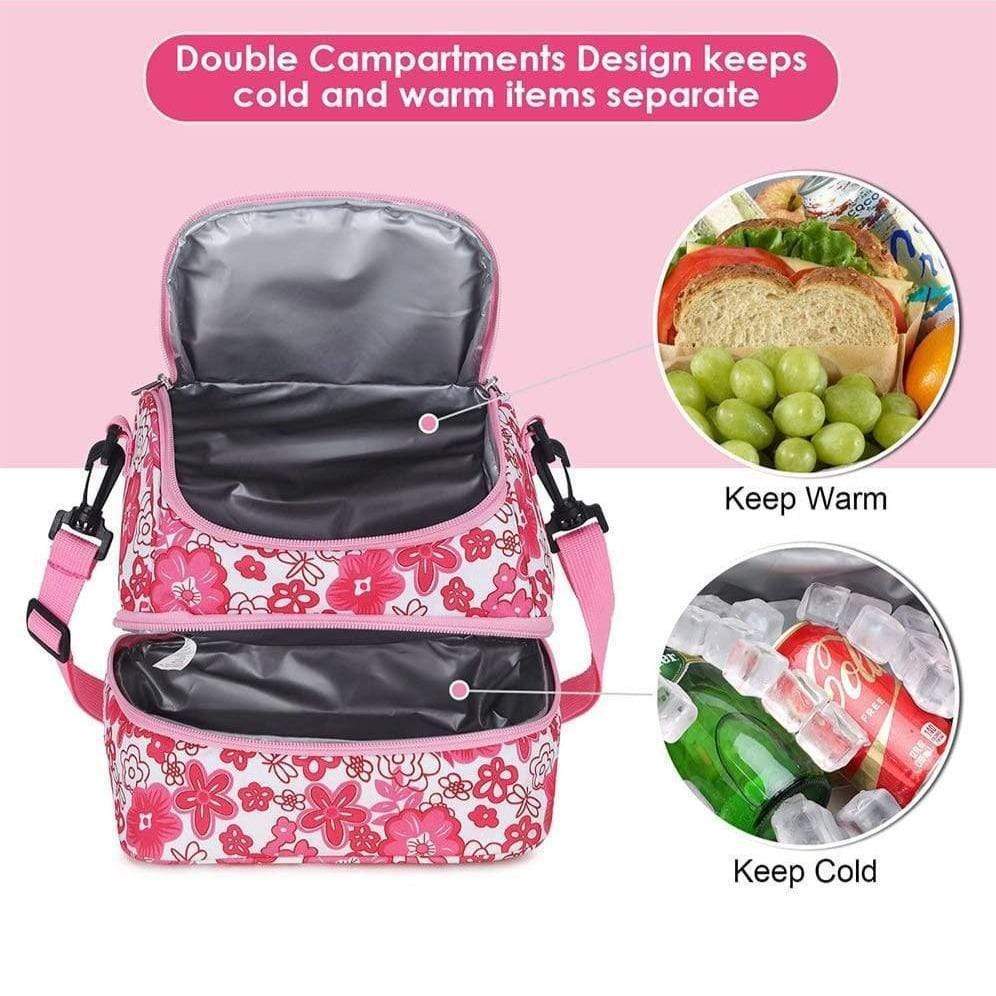 Small Lunch Bag Tote for Kids with Shoulder Strap