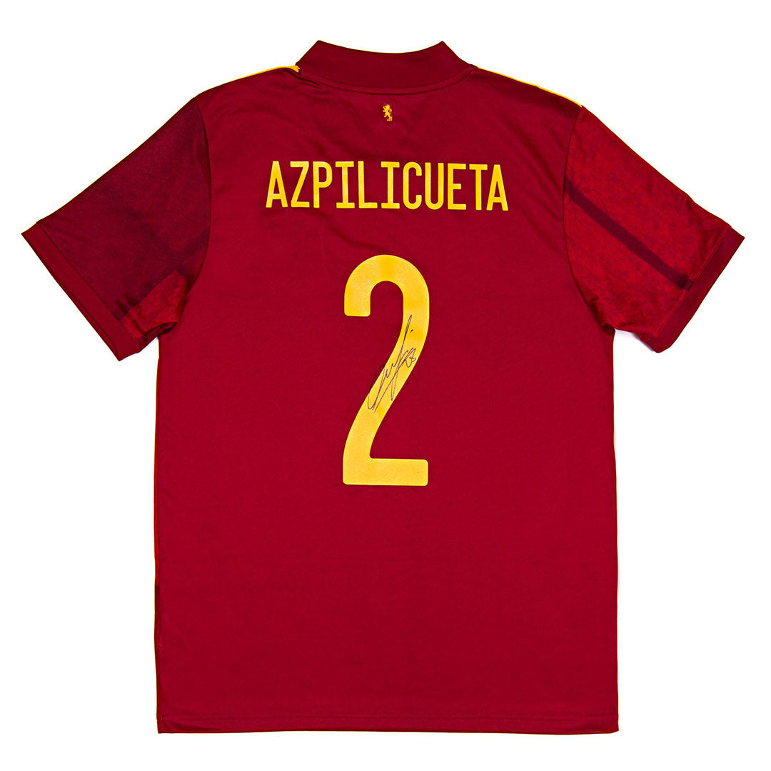 Cesar Azpilicueta Authentically Signed Spain Home Jersey by Signables