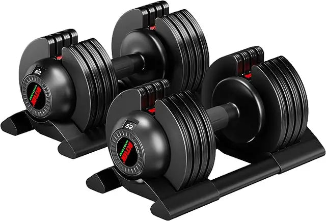 Adjustable Dumbbell, Single Dumbbell Set with Tray for Workout Strength Training Fitness, Adjustable Weight Dial Dumbbell