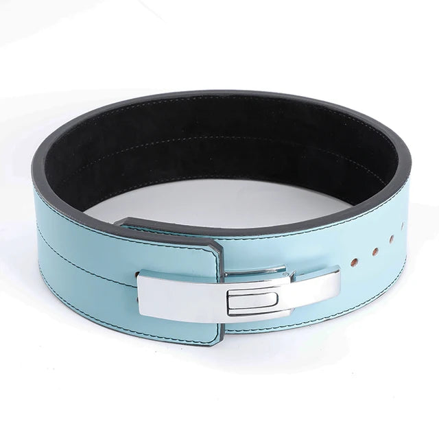 Lever Buckle Belt Powerlifting Fitness Strong Pull Squat Training Leather Waist Support Bodybuilding Lifting Gym Weightlifting