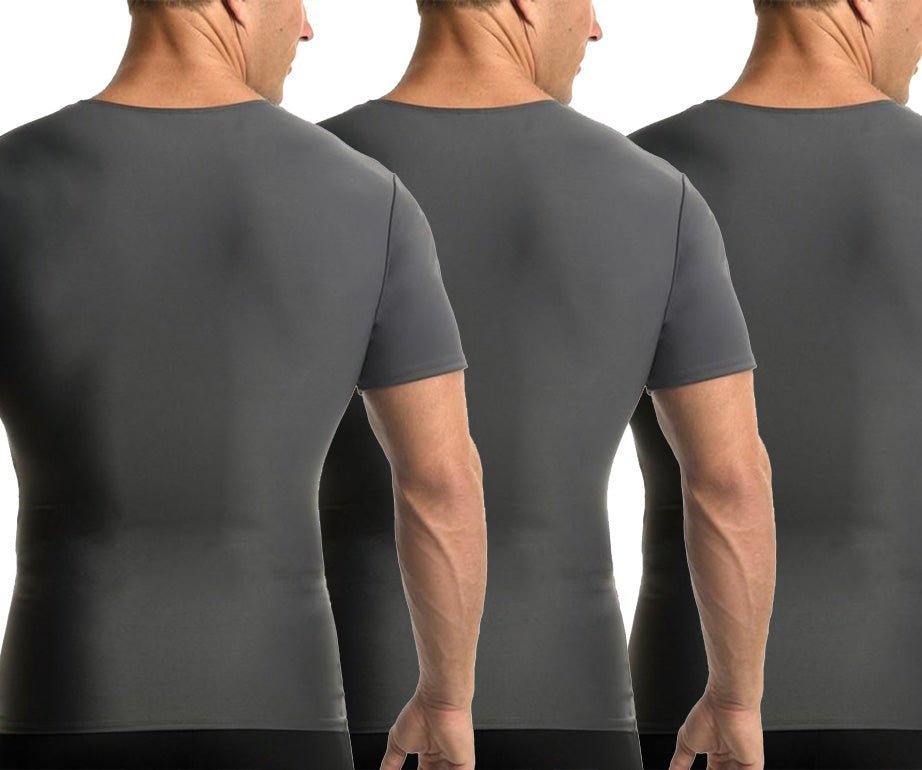 3-Pack Insta Slim I.S.Pro USA Activewear Compression V-Necks VA0003 by InstantFigure INC