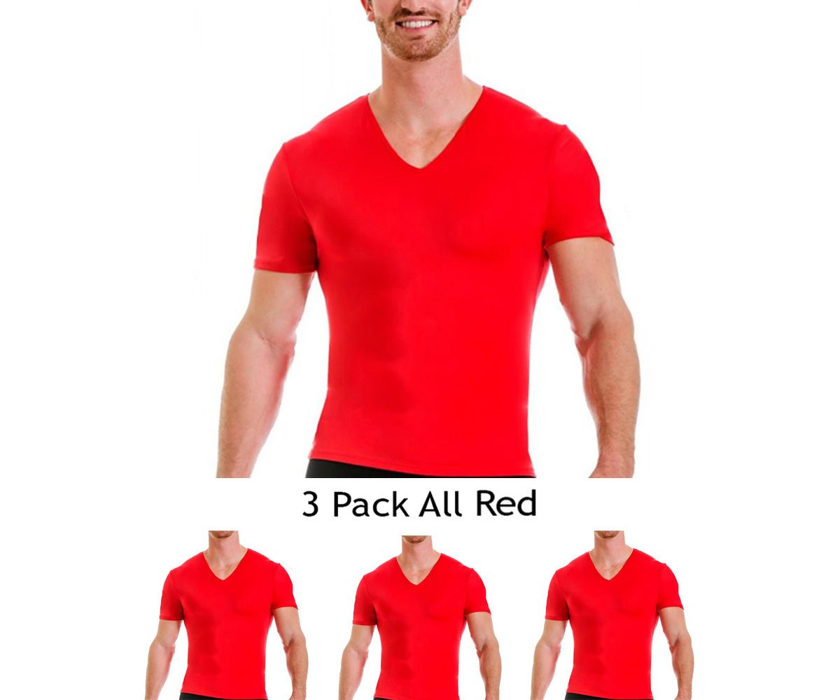 3-Pack Insta Slim I.S.Pro USA Activewear Compression V-Necks VA0003 by InstantFigure INC