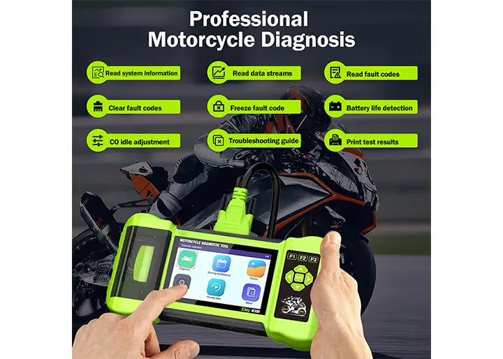 JDiag M300 professional diagnostic tool for motorcycle offer 11+services