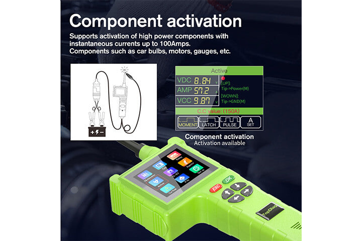 Component activation of Power Probe P200Pro