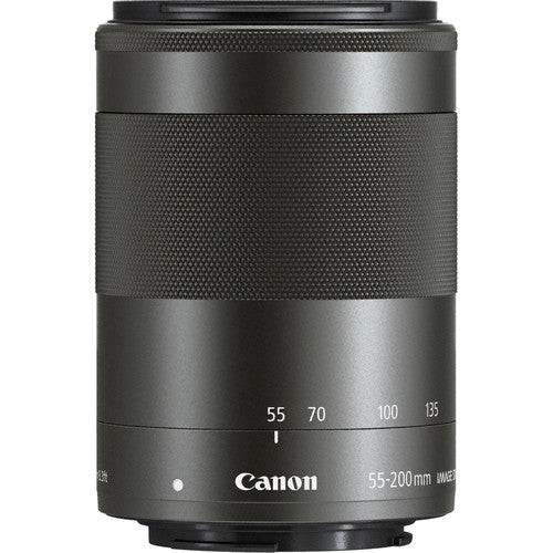 Canon EF-M 55-200mm f/4.5-6.3 IS STM Lens (Black) Bundle 2