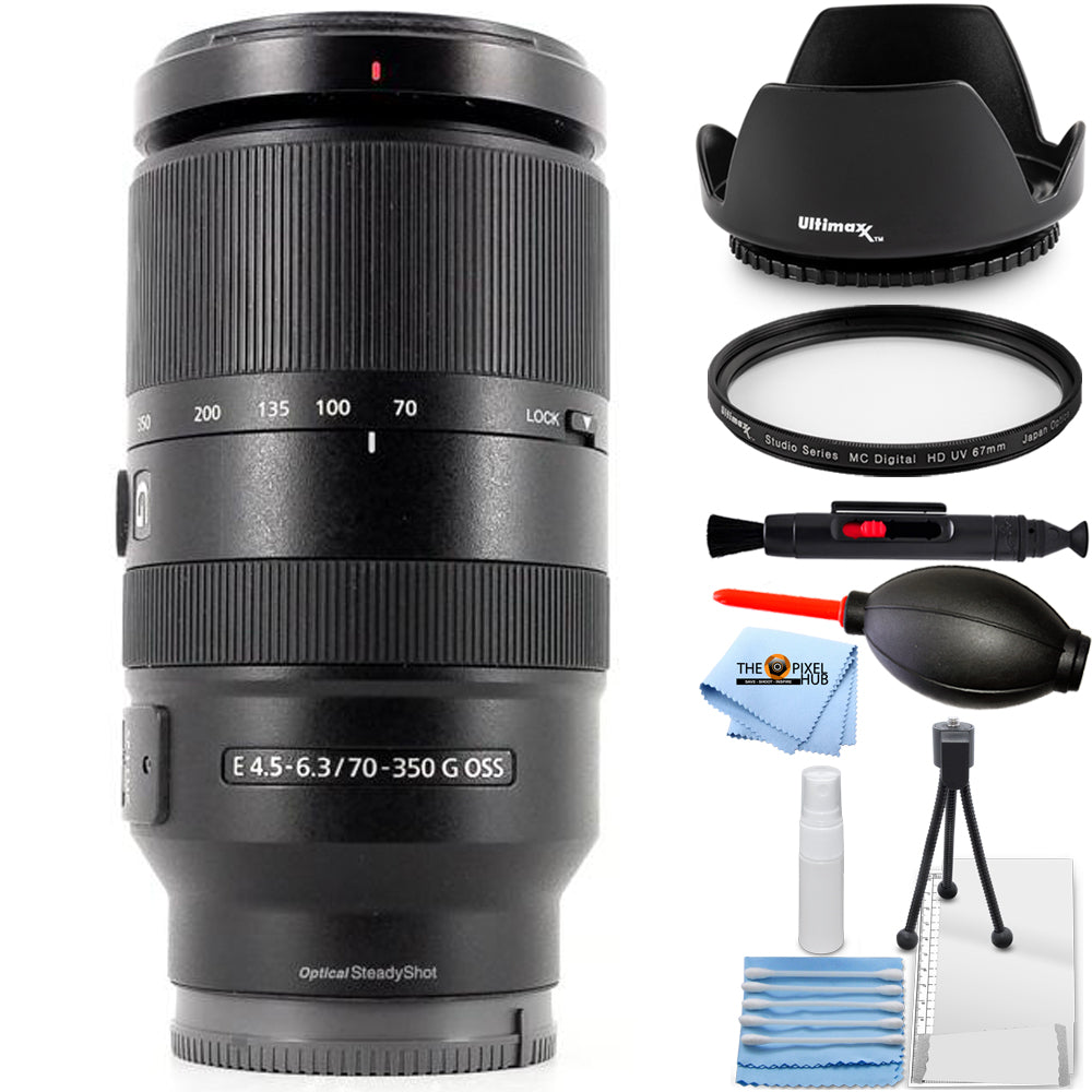 Sony E 70-350mm f/4.5-6.3 G OSS Lens SEL70350G - Essential Accessory Bundle