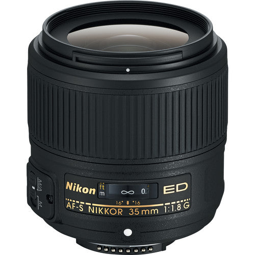 Nikon AF-S NIKKOR 35mm f/1.8G ED Lens (Black) - 2215