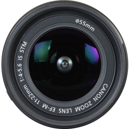 Canon EF-M 11-22mm f/4-5.6 IS STM Lens 7568B002 - 7PC Accessory Bundle