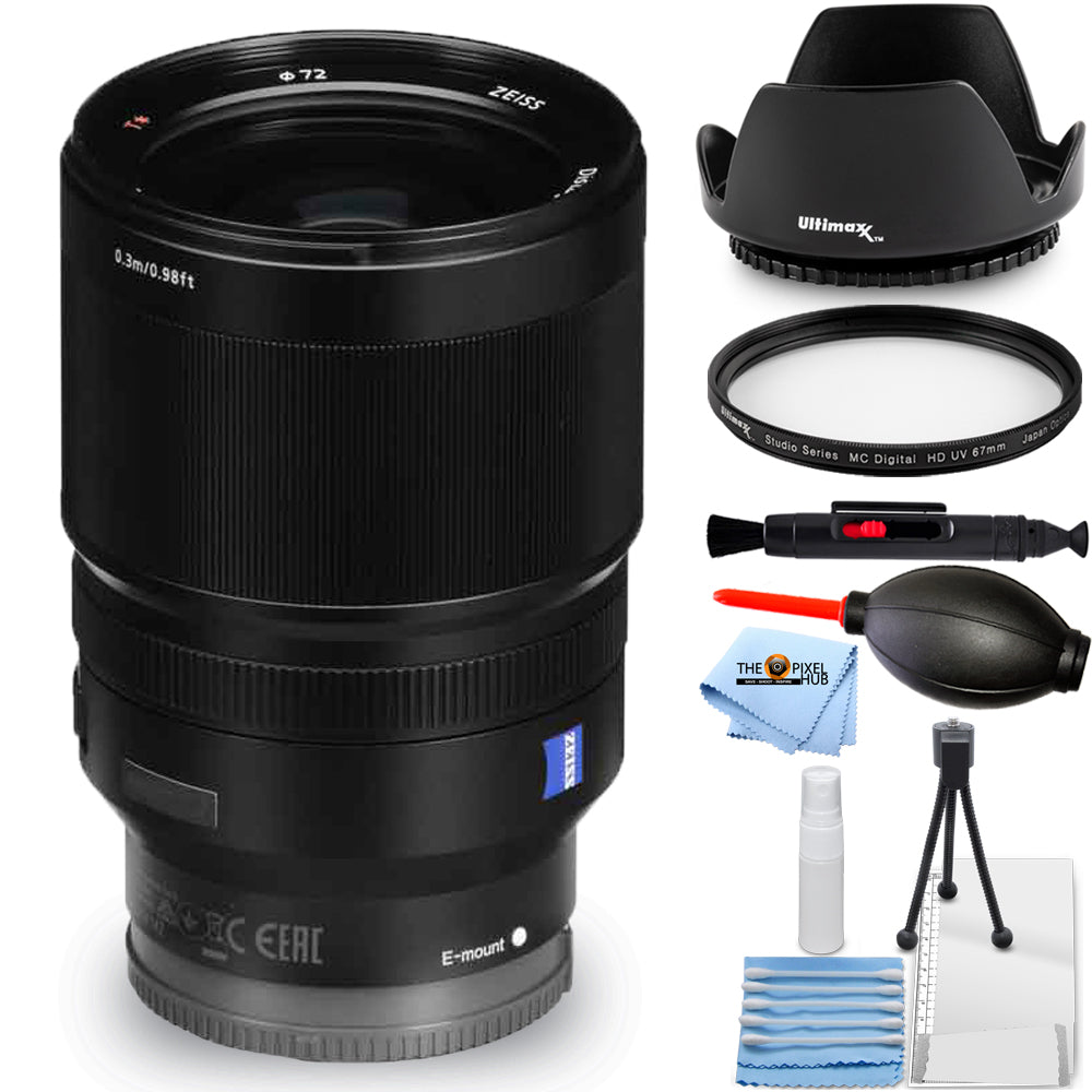 Sony Distagon T* FE 35mm f/1.4 ZA Lens (Black) - Essential UV Filter Bundle