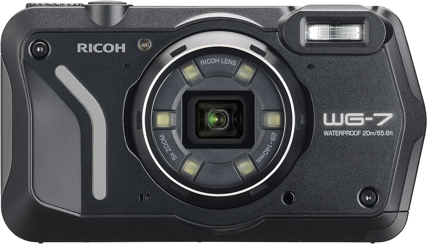RICOH WG-7 Digital Camera Tough Waterproof Dustproof 4K WEB Camera (Black)