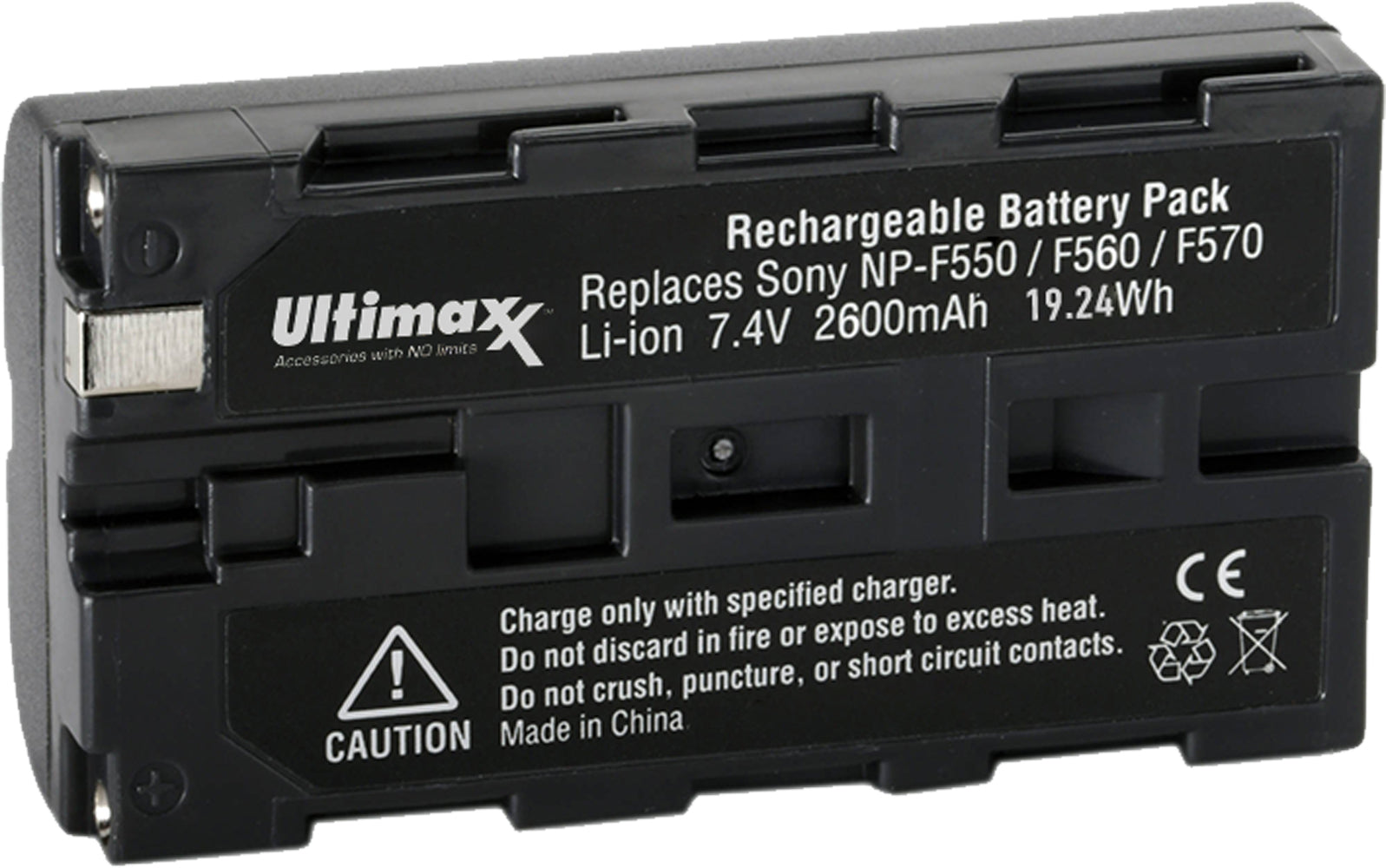 Ultimaxx Replacement Battery for Sony F550/F560/F570 - 2600 mAh
