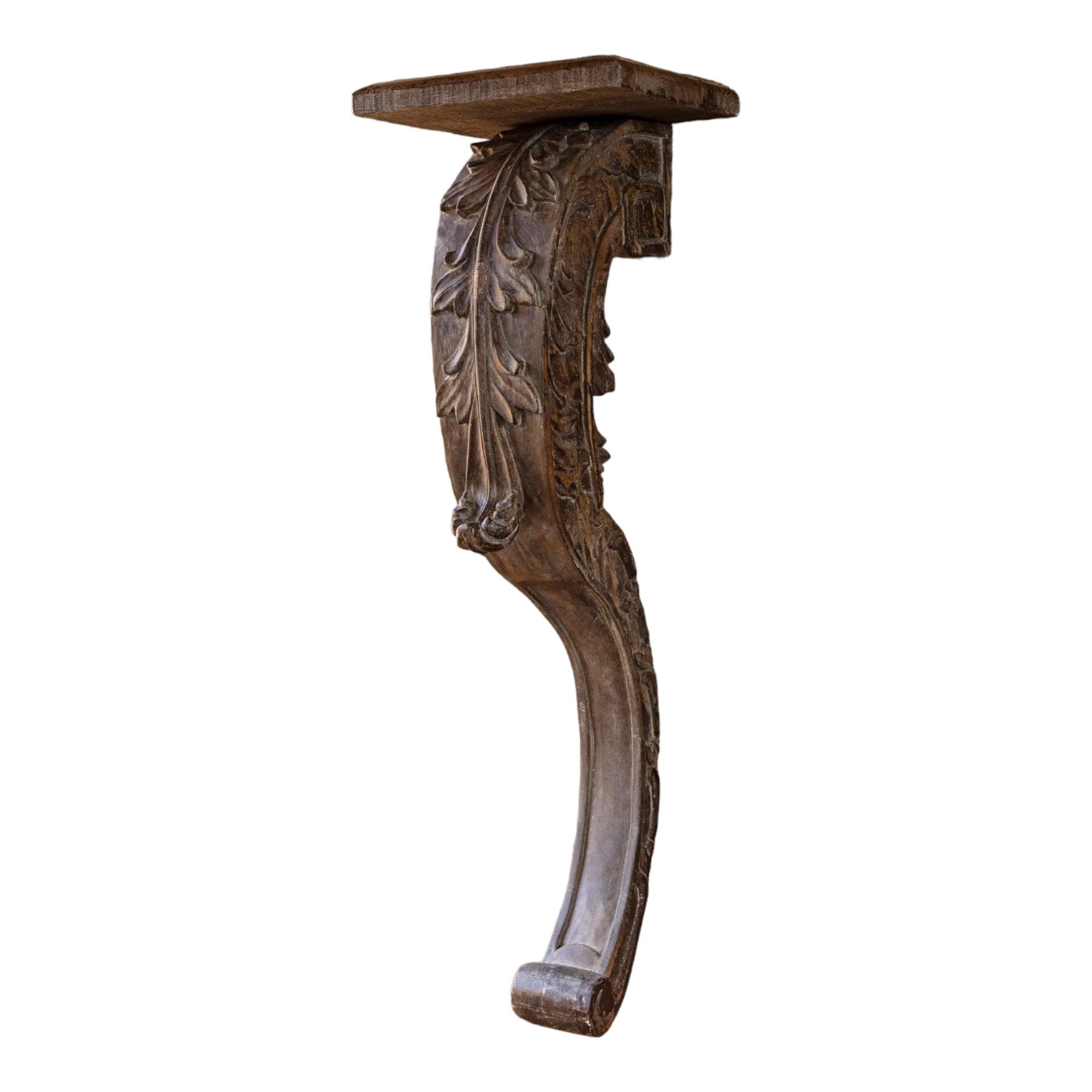 Carved Scroll Bracket Shelf