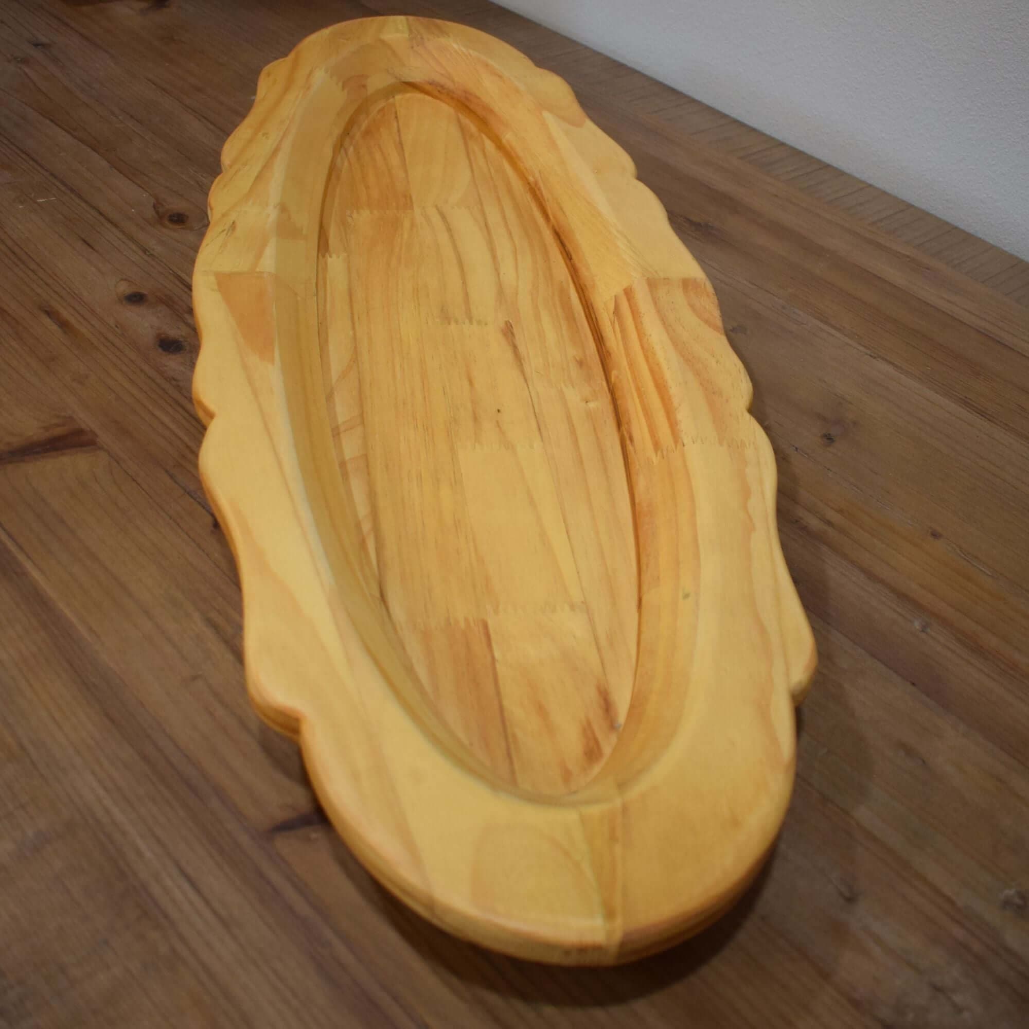 Small Oblong Wooden Serving Platter