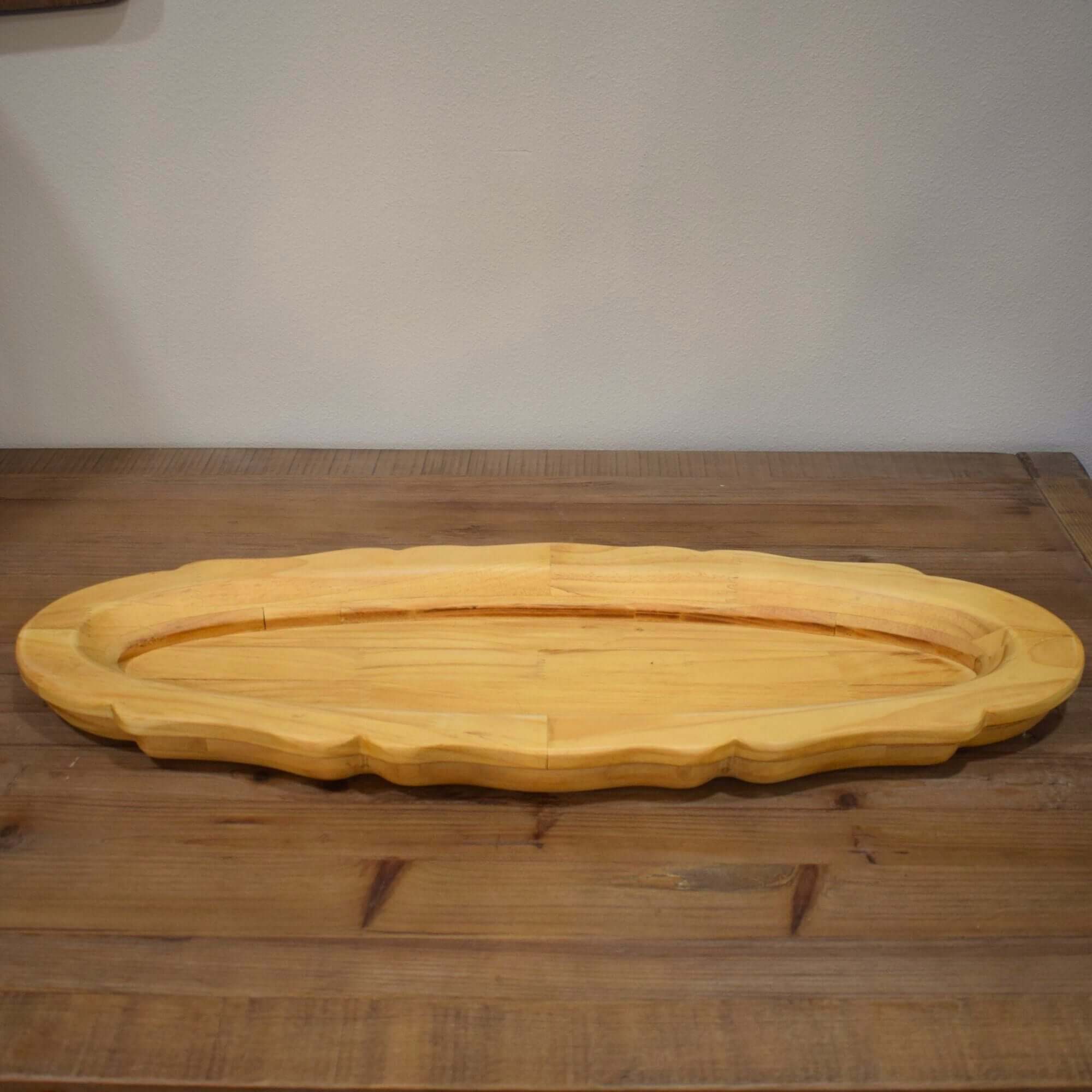 Small Oblong Wooden Serving Platter