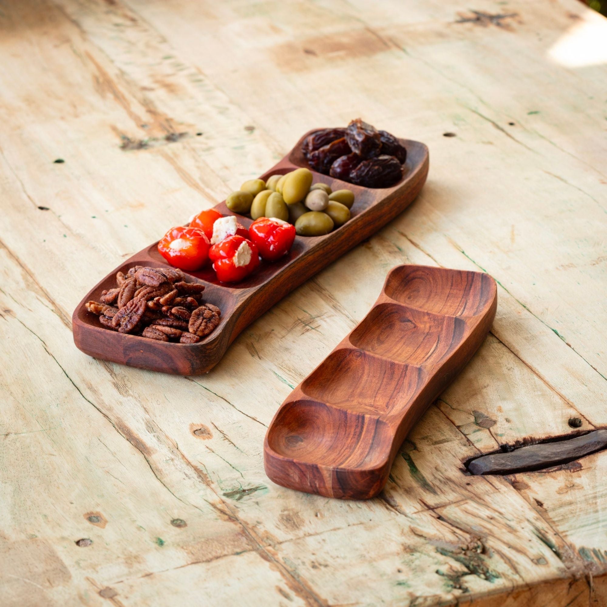 Wooden Snacking Server Tray